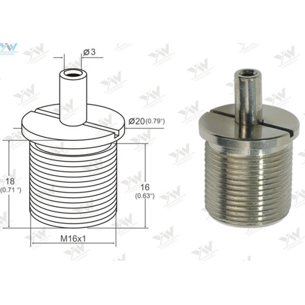 Key Flange Cap Aircraft Cable Adjustable Fittings M 16 Thread Compliant Design