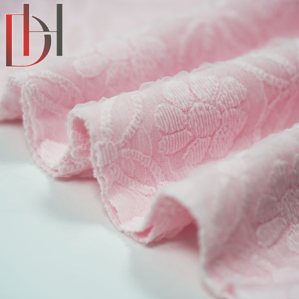 Shirt Flower Jacquard Fabric 92% Polyester 8% Spandex Fabric OEM Service