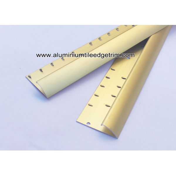 Aluminium Carpet To Laminate Flooring Trim Matt Gold 0.9m / 1.8m / 2.7m