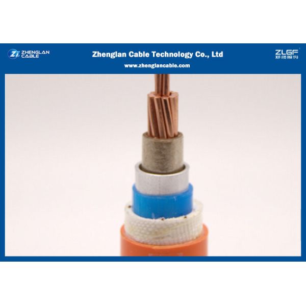 1 Core Magnesium Oxide Mineral Insulated Heat Resistant Flex Cable CU Material