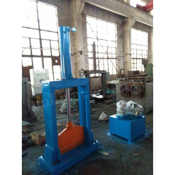 Vertical Hydraulic Single Knife Rubber Bale Cutter / Industrial Rubber Cutting Machine XQL-80