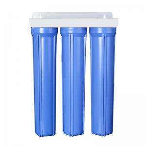 Cheap 20 x 2.5 Big Blue Three-Housing Filtration System for High Capacity Water Filtration for sale