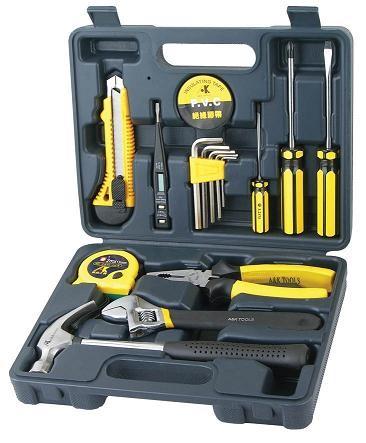 Quality 15 pcs household tool set ,with pliers/wrench/ screwdrivers/hammer . wholesale