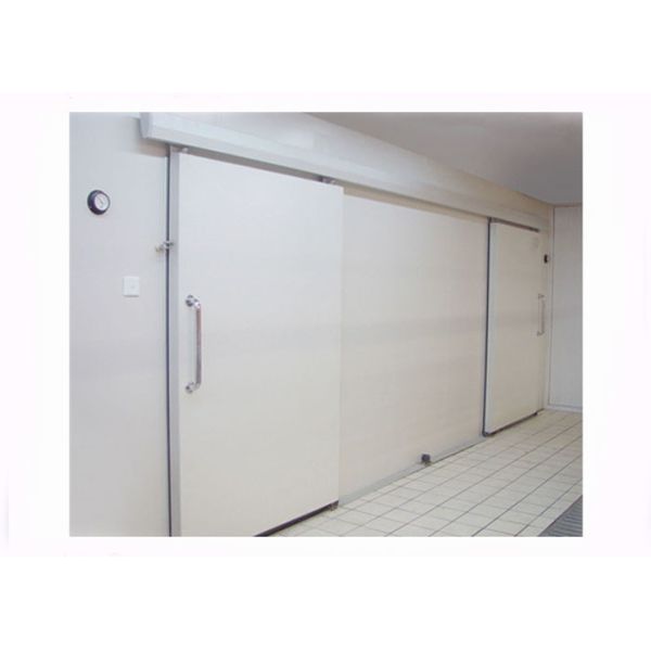 Pu 100mm Sandwich Cold Storage Doors , Insulated Door Panels Polyurethane Core Material  cold room for sale