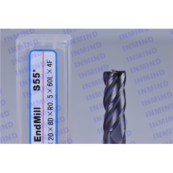 35 ° 45° Helix Angle Corner Rounding Endmill , 10 Mm Diameter Round Corner Cutter