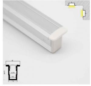 China Custom Led Strip Light Aluminum Channel Profiles For Door / Window / Floor on sale