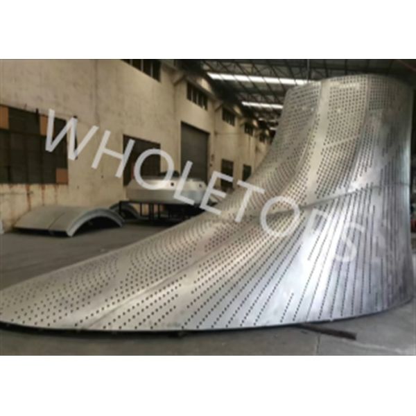 Welding Joint Perforation Curved Aluminum Panels  2.5mm Thickness