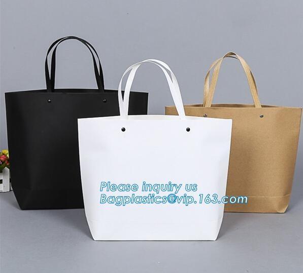 Luxury paper bags with handles Different Sizes,250gsm art paper shopping carrier bag custom printing with handle rope