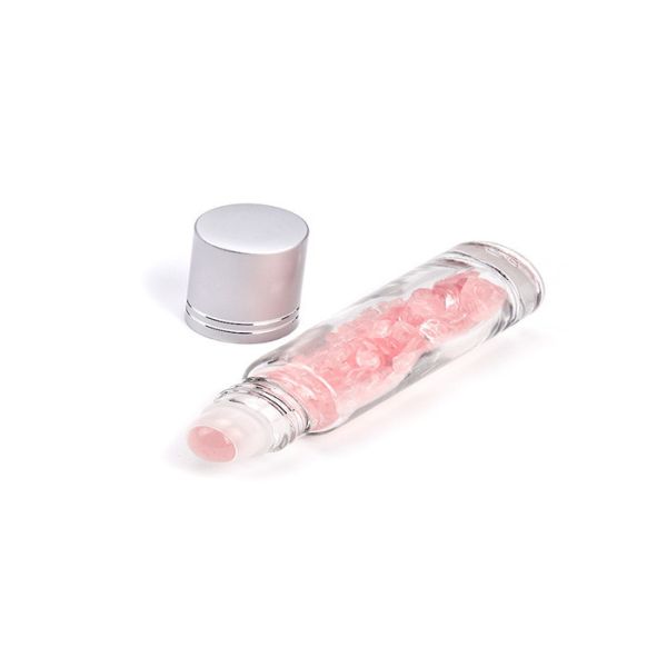 Essential Oil Gemstone Roller Ball Bottles Natural Semiprecious Stones
