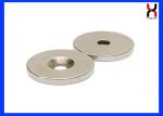 NdFeB Countersunk Rare Earth Magnets Neodymium Magnet With One Hole / Two Holes