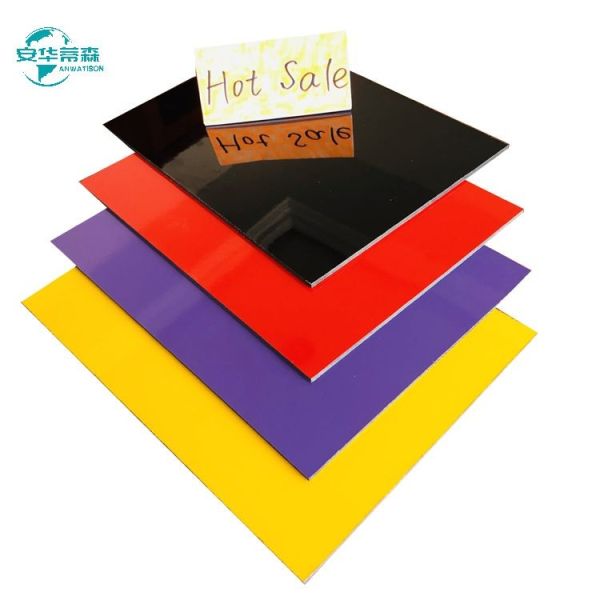 6mm Acp Glossy External House Cladding Brushed Aluminum Acm 1220mm