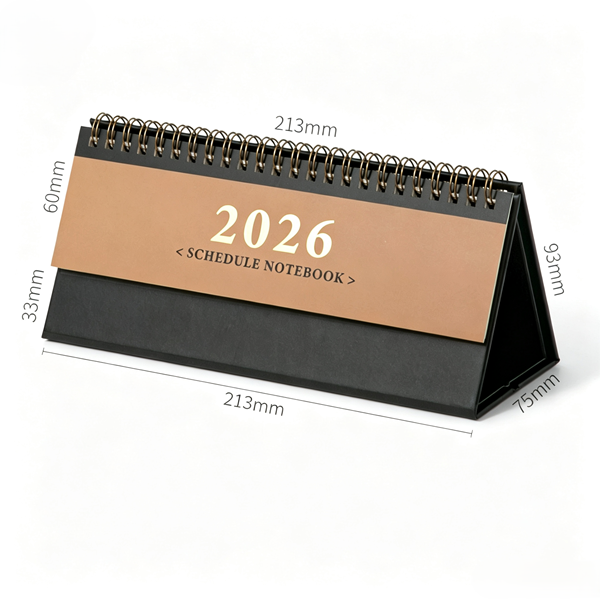 Monthly Desktop Calendar 2026 Stand Up Schedule Notebook For Office Desk