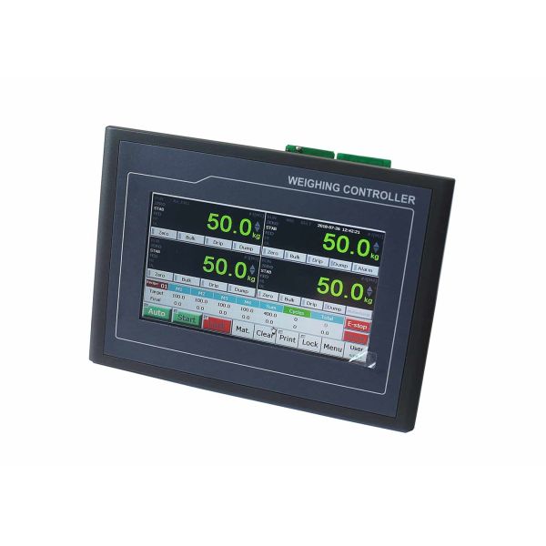 Industrial Weighing Indicator Controller , TFT - Touch Ration Batch Weighing System Controller
