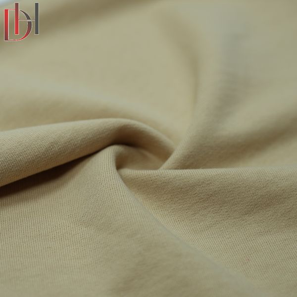 100% Cotton Knitted Plain Dyed Fabric Medium Weight 380gsm Unisex Fleece Fabric Garment Hoodie