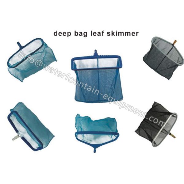 Heavy Duty Deep Bag Leaf Rake Skimmer , Plastics Swimming Pool Cleaning Net
