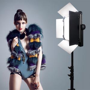China 120W LED Soft Panel Light Bi Color Photo Studio Continuous Lighting Photography With 4 Leaf Barndoors on sale