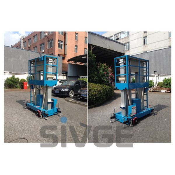 Outdoor Hydraulic Aerial Work Platform 14 Meter Height For Window Cleaning