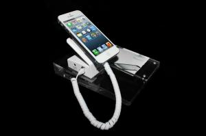 Cheap COMER Cellular Phone Acrylic Display Security Cable Locking Stands for sale