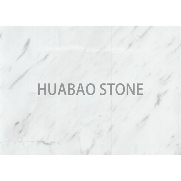 Ariston White Color Marble Slab Tile Flat Machined Back Antique Large Format