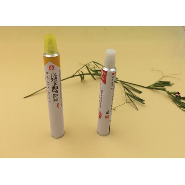 Dia 13.5 Aluminium Eye Ointment Tube Packaging With Extended Nozzle