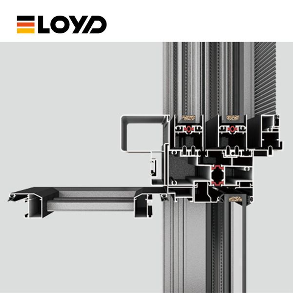 Custom Aluminium Glazed Window Thermal Break Sliding Glass For Outdoor