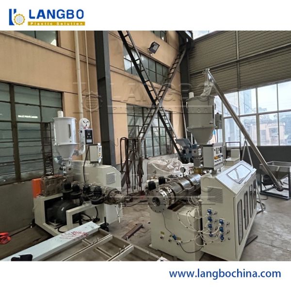350KG/H Product Speed WPC Wall Panel Machine , PLC Control WPC Profile Production Line