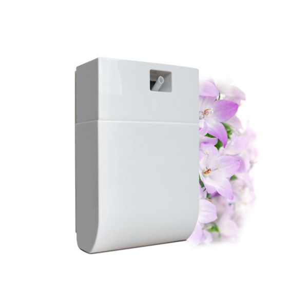 100 square meters White Plastic 12V Commercial Scent Machine with Nidec Japan air pump for bathroom , hospital