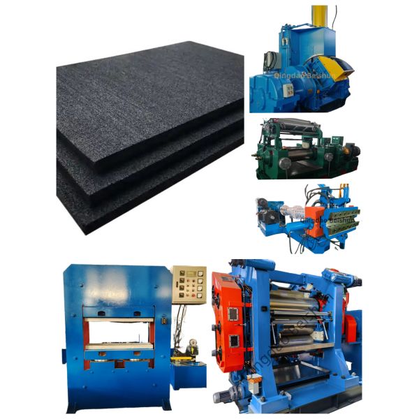 Customized Rubber Press Machine For Rubber Sound Insulation Board / Sound Insulation Pad Manufacturing Machinery