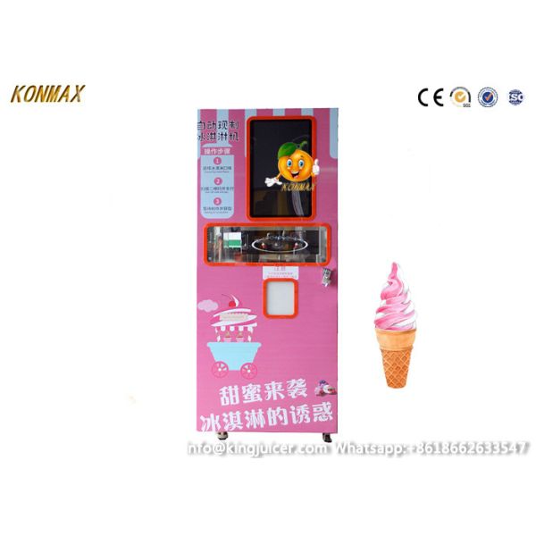 15.6 LCD 3 Flavors Popsicle Gelato Vending Machine 5L Tank