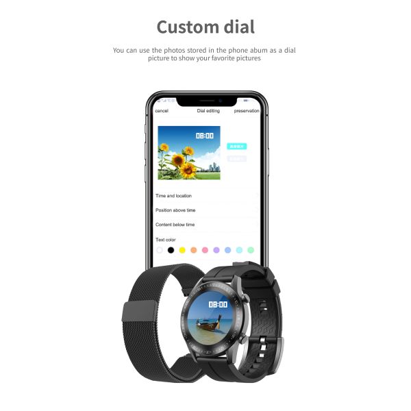 Android NFC Leather Strap Speech Recognition For Huawei GT2 Smartwatch