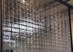 Cheap Heat Insulation Floor Wall  2 Inch Lattice Clear Glass Brick Tiles for sale
