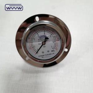 China CE approved 63mm EN837-1 glycerine oil filled bar psi double scale pressure gauge with front flange on sale