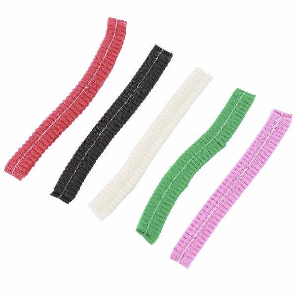 Nurse Non Woven Medical Products Double Elastic Disposable Clip Cap