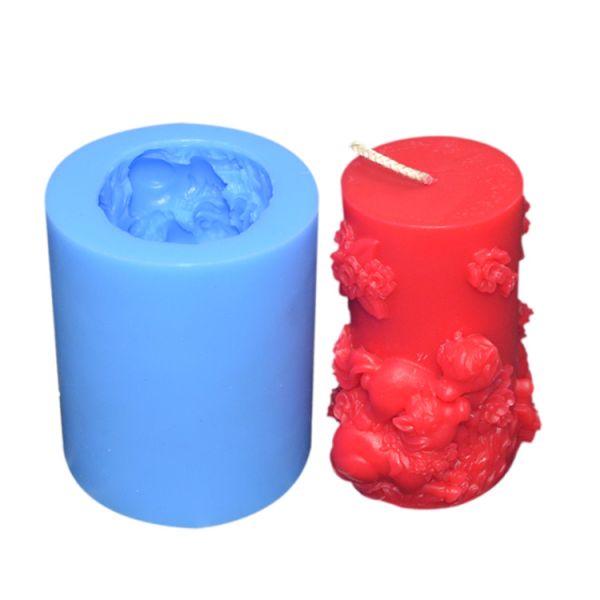 Customized Silicone Candle Mold Sustainable Disposable 3D Candle Moulds