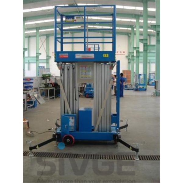 Hydraulic Aluminum Work Platform For Outdoor Window Cleaning 12 Meter Working Height