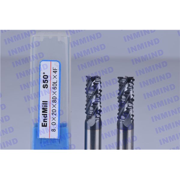 Middle / Low Speed Roughing End Mills With Tungsten Carbide Material SGS