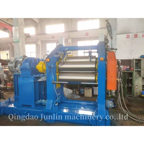 Tire Production 3 Roll Calender Machine Calendering Equipment For Rubber Sheet