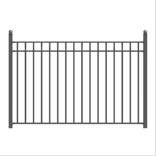 Home Garden Iron Wrought Fence Ornamental Black Decorative Metal