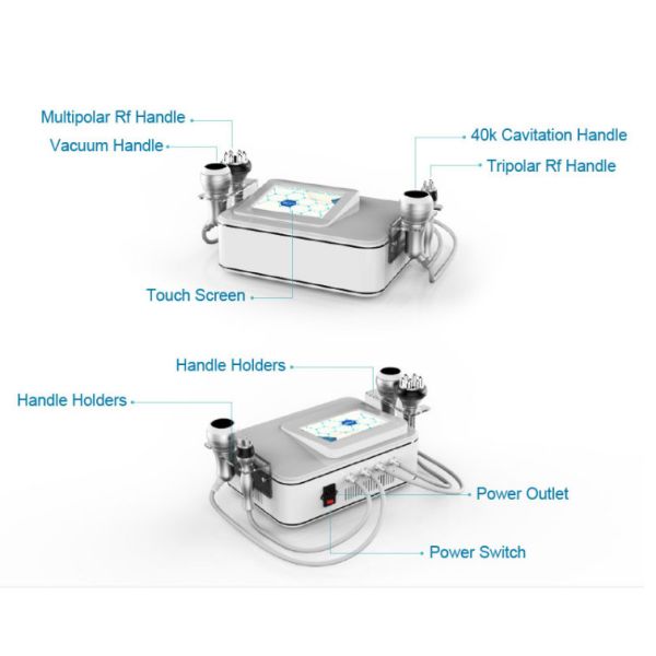 Radio frequency power fda approved ultrasonic cavitation equipment for smooth fine wrinkles