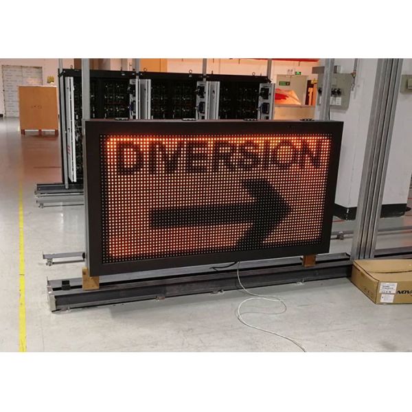 EN12966 NTCIP LED Traffic Control Sign Road Safety Vehicle Mounting
