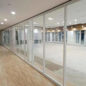 Cheap Double Layer Glass Full View Office Wall Partition For Room Dividing for sale
