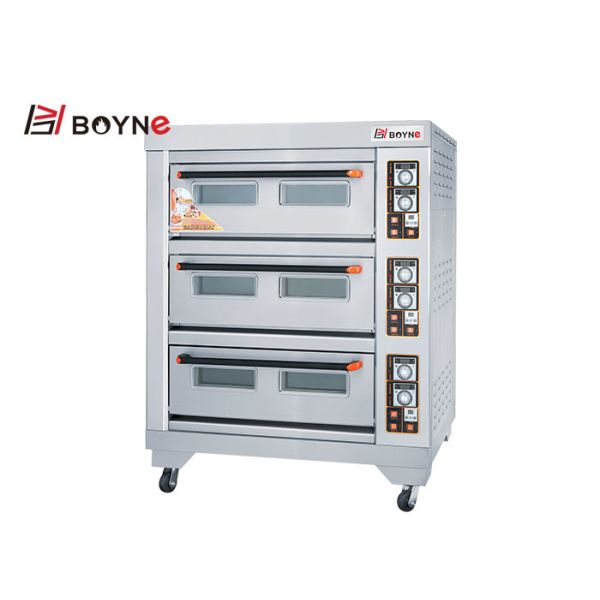 Gas Deck Oven Pizza Oven With Stone For Bakery Restaurant Bread Baking
