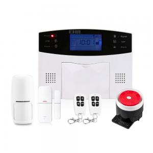 Cheap Wireless & Wired GSM/SMS Home Security Burglar Alarm System Door/Window Detector and PIR Detector for sale