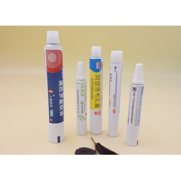 19mm Dia Aluminum Toothpaste Tube , Customized Color Squeeze Tubes For Lotion