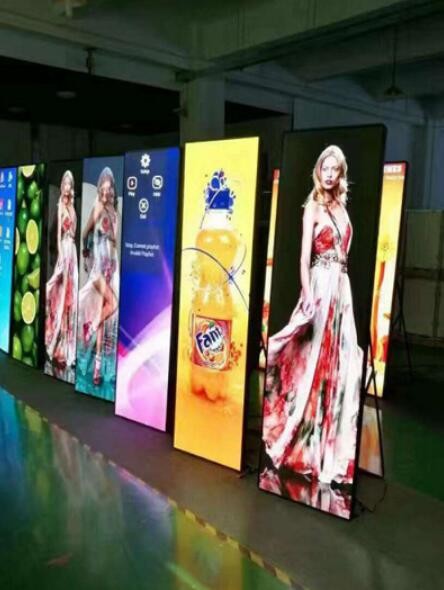 Shopping Mall P3 Electronic Poster Display , Led Video Display With Wifi/3G/4G Controller