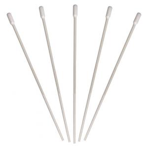 Cheap Long Handle Cotton Swabs Cleanroom Consumables 6 Inch Standard Paper / Wood Handle for sale