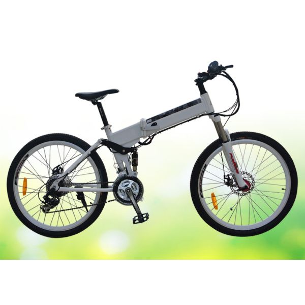 50 Pounds Folding Electric Bike 26 Inch Folding Electric Bicycles With Disc