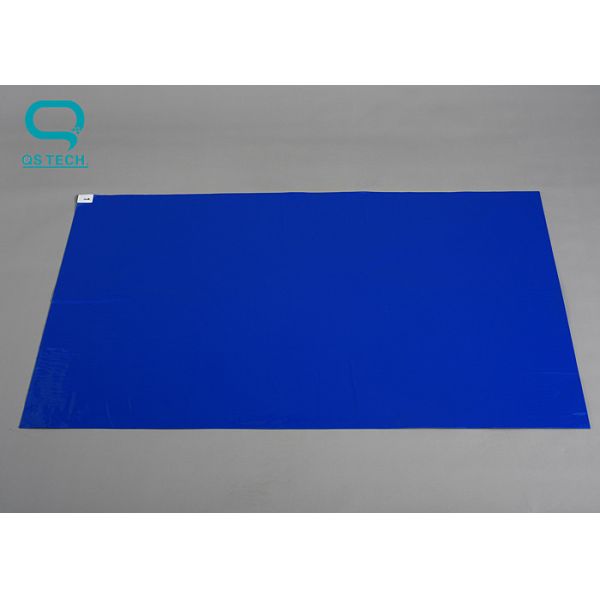Blue PE Film Sticky Floor Mats , Anti Static Sticky Mat 99.9 Dedusting Effect