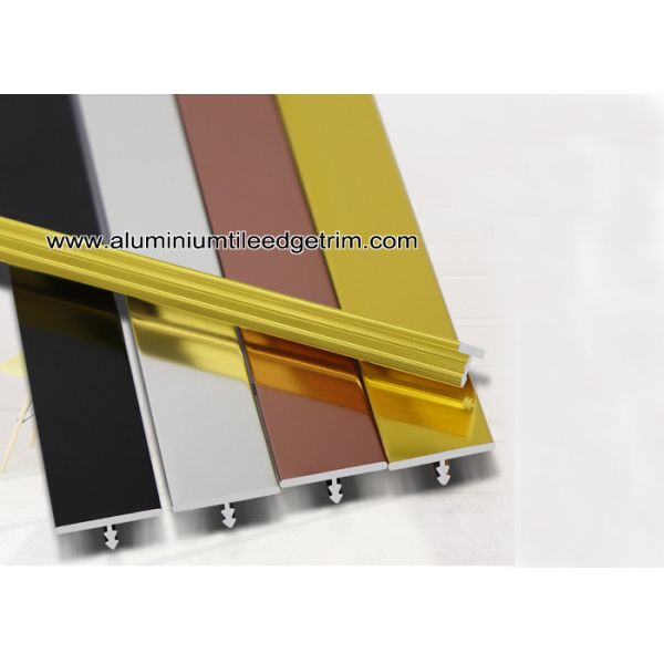 6mm / 8mm Aluminium T Shape Division Bar For Furniture Trim / Decor
