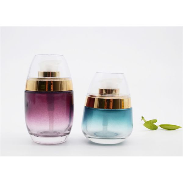 Cosmetic Essence Glass Lotion Bottles , Glass Lotion Containers For 30ml